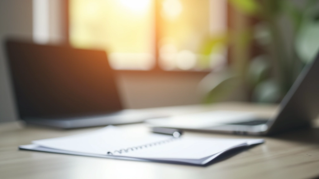 Profesionální pracovní prostředí s notebookem a dokumenty