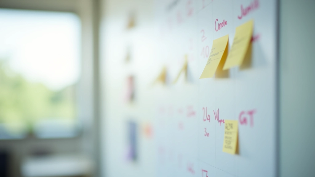 Kalendář s vyznačenými důležitými daty